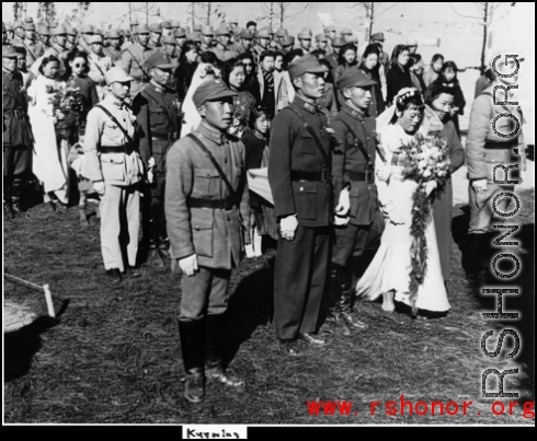 A group wedding in Kunming during WWII.