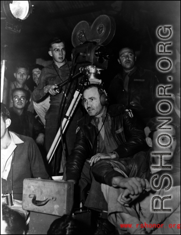 Camera Crew Of The 16Th Combat Camera Unit That Photographed Paulette Goddard'S Personal Appearance At A Base In China On 1 March 1944. 