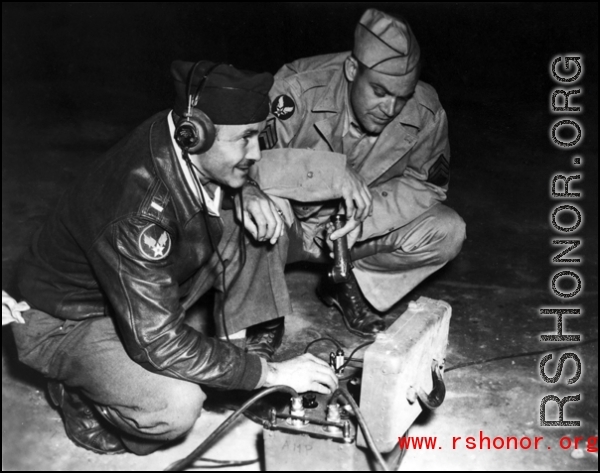 Probably Camera Crew Of The 16Th Combat Camera Unit That Photographed Paulette Goddard's Personal Appearance At A Base In China On 1 March 1944.