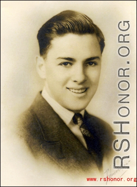 Lt. Harold Ellis Greenberg (seen above in his high school graduation picture), India China Wing ATC, was tragically lost on 20 December 1943. 