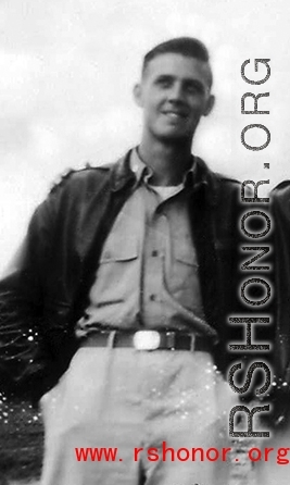 1st Lt. Folke Leon Johnson, A.S.N. 0-799026. Lt. Johnson was on a 308th Bombardment Group B-24 (listed as "Old Acquaintance", #44-40826).