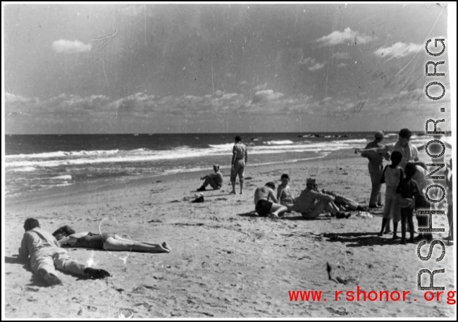 Recreation on a beach in India. In the CBI.  Photo submitted by Glenn S. Hensley, Kirkwood, MO.