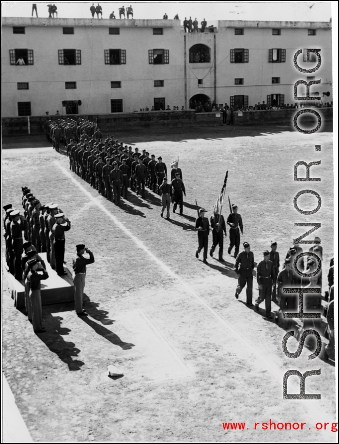 A ceremonial march in the CBI during WWII.