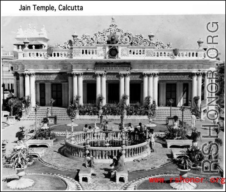 Jain Temple, Calcutta, during WWII.