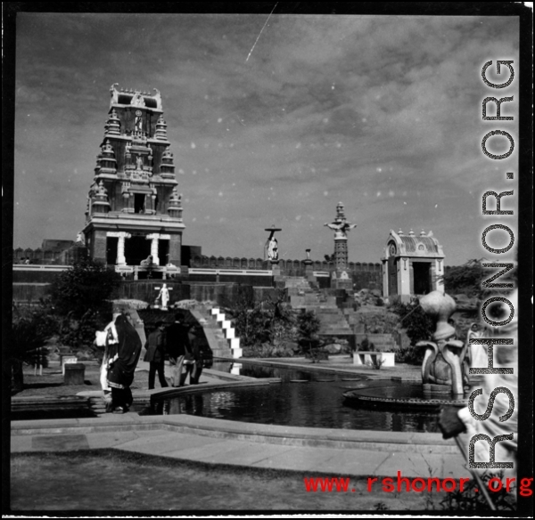 Temple in India during WWII.