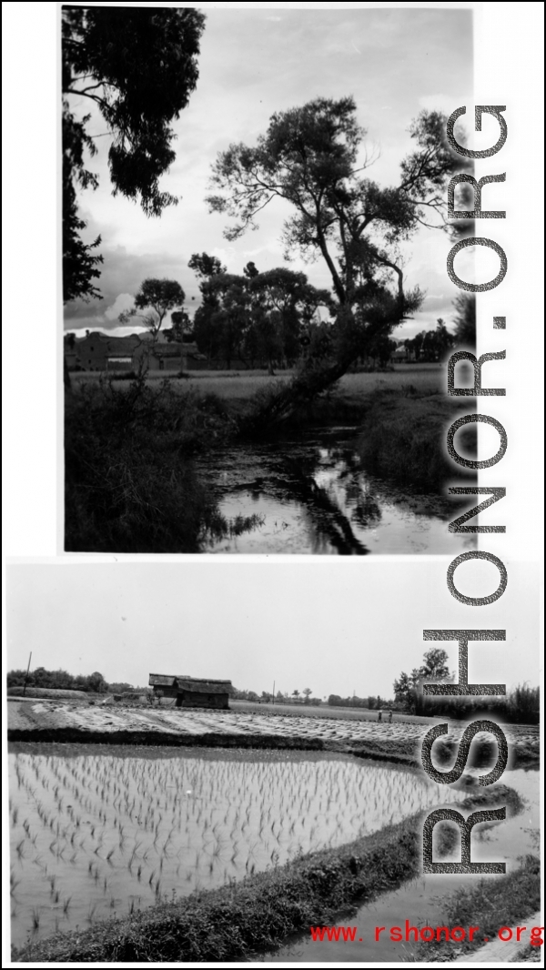 Rural scenes in China during WWII.  Images provided by Dorothy Yuen Leuba.