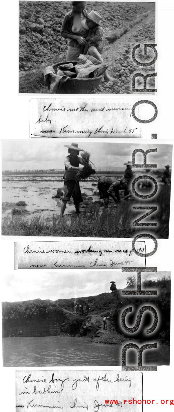 Rural life near Kunming, 1945.