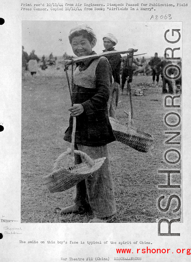 A laborer at an airbase in China.