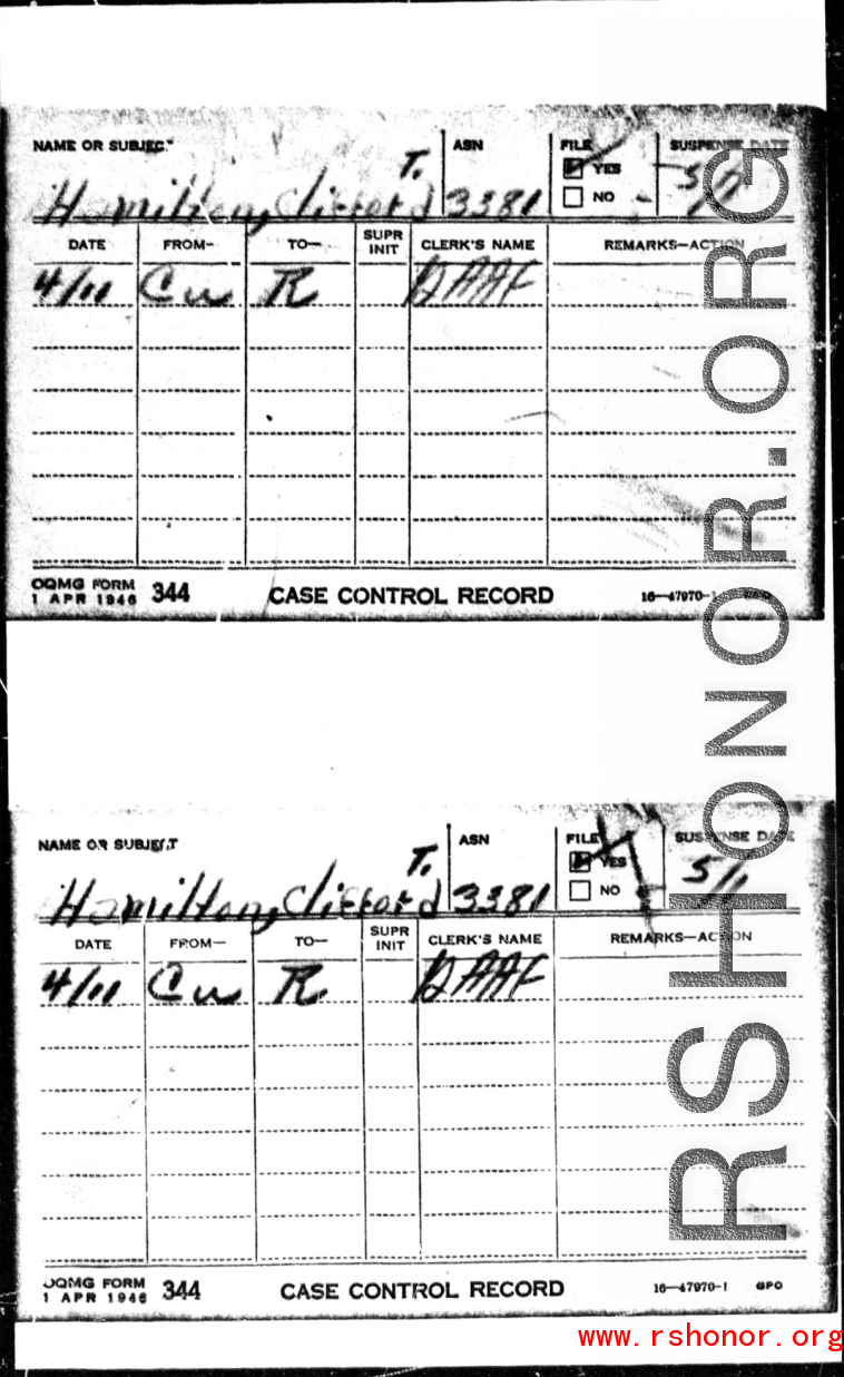 MACR page: B-24 bomber #42-73317 was lost on May 20, 1944, over the sea near the south east coast of China, after a night mission to strike Japanese shipping. 