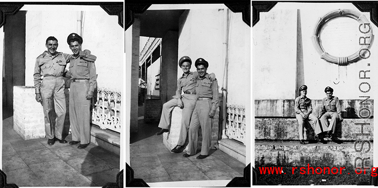 An image from the Walter S. Polchlopek collection--some of the men being tourists, probably in India.   Walter S. Polchlopek, Corporal, was lost on May 20, 1944, over the sea near the south east coast of China, after a B-24 mission to strike Japanese shipping.