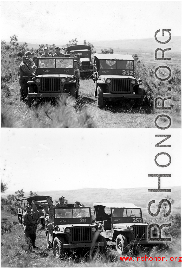 The men traveled by jeep to the site, over rough dirt tracks, but through beautiful country, as in these images.