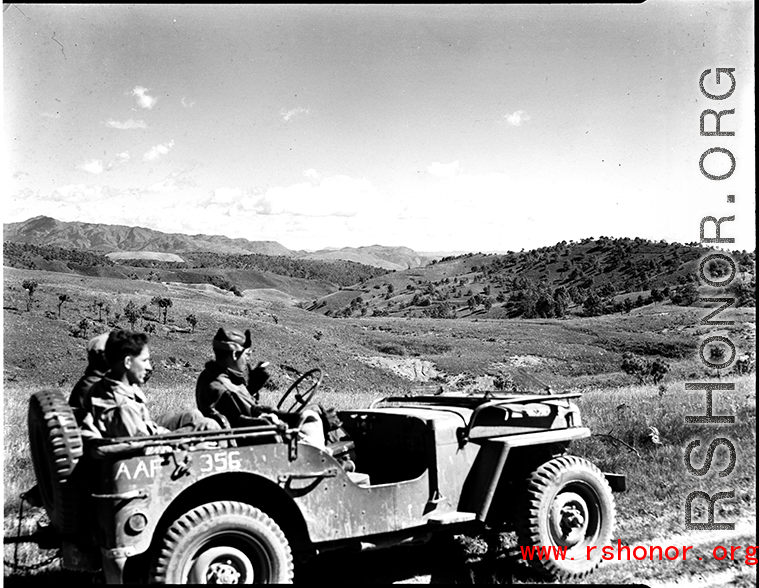 The men traveled by jeep to the site, over rough dirt tracks, but through beautiful country, as in these images.