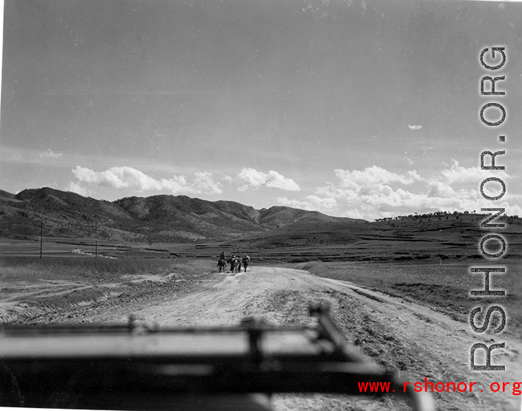 The men traveled by jeep to the site, over rough dirt tracks, but through beautiful country, as in these images.