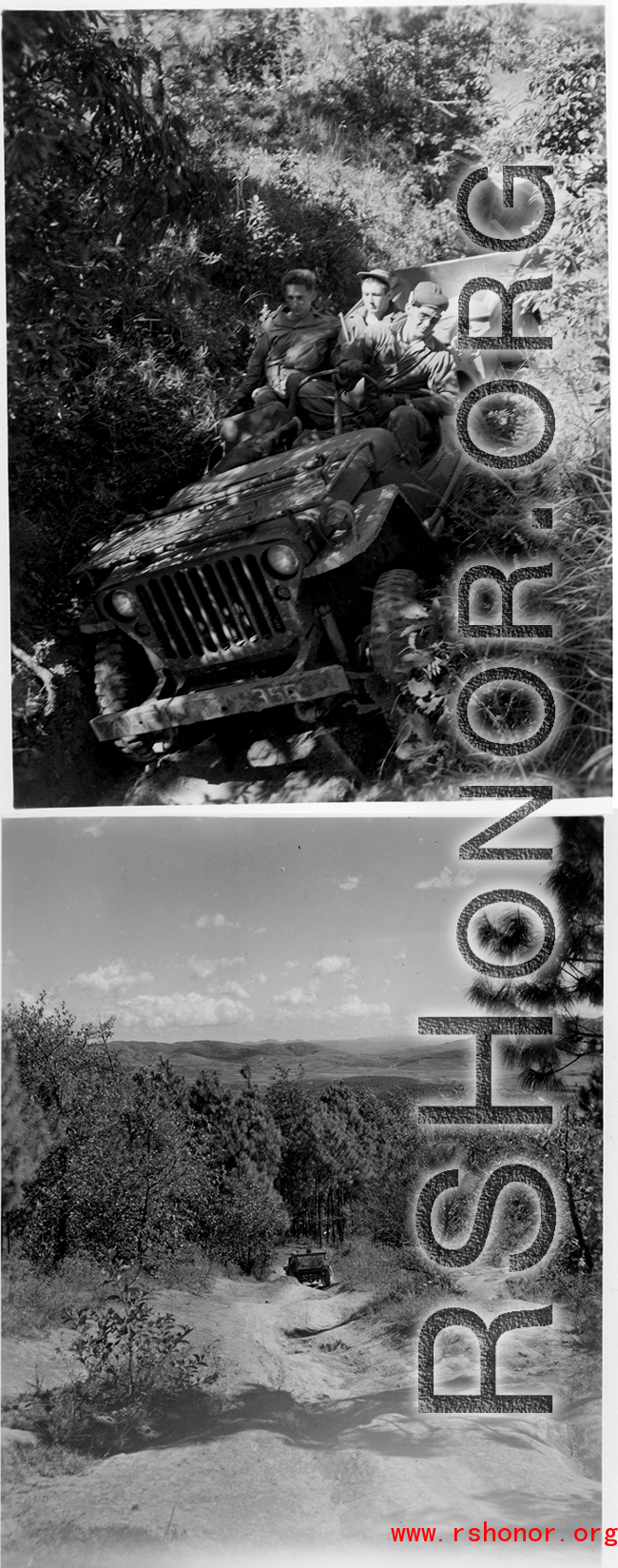 The men traveled by jeep to the site, over rough dirt tracks, but through beautiful country, as in these images.