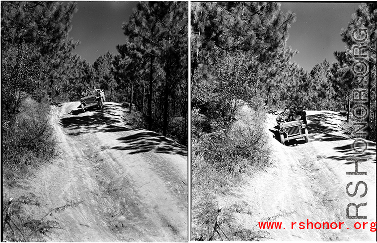 The men traveled by jeep to the site, over rough dirt tracks, but through beautiful country, as in these images.