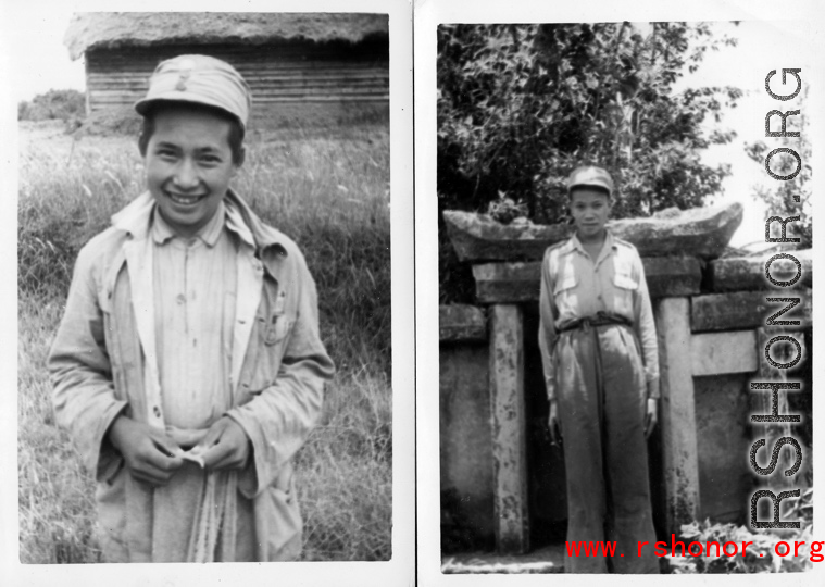 A young Chinese soldier poses in Yunnan, China, during WWII.