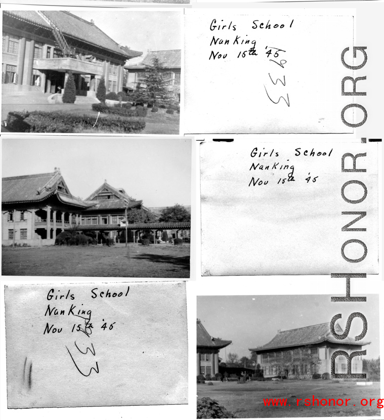 Girls school in Nanjing, November 15th, 1945.