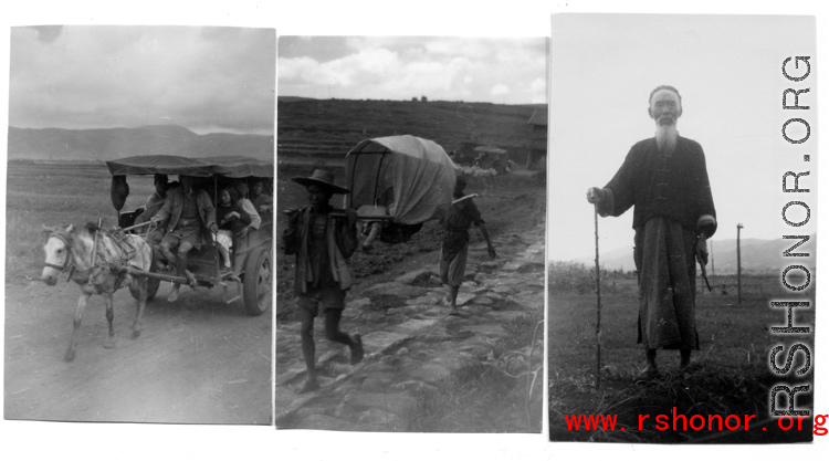 Scenes of daily life in Yunnan province, China, during WWII.