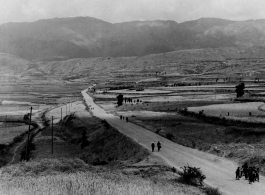 Rural road in SW China, almost certainly Yunnan province, during WWII.