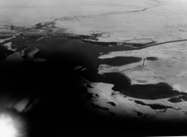 Suez Canal from the air during WWII.