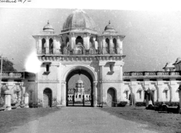 A fancy guarded building and courtyard in India during WWII.  Images provided by Emery and Beth Vrana.