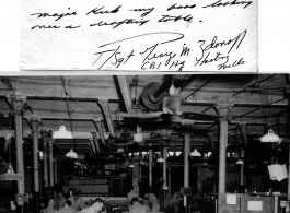 Drafting tables at iir engineering office, CBI HQ at Hastings Mill, Calcutta, December 2, 1944.  Photo from T/Sgt. George M. Zdanoff.