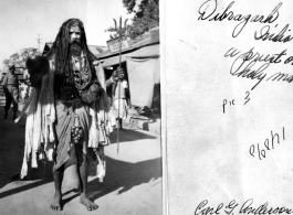 A Holy Man or priest in Dibrugarh, India, during WWII.  Photo from Carl G. Anderson.