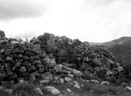 A small altar and figure in Yunnan province, China, during WWII.