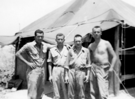 "Fedeler, Rodriguez, Ondira, And Bukey Outside Our Humble Living Quarters In Liangshan, China."