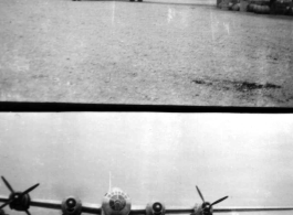 A B-29 bomber in China during WWII.