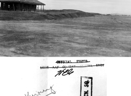 At an American air base in SW China during WWII, dated May 18, 1944. The hand-written notation says "Kunming", but the karst mountains in the background are the type found in Guangxi province, near Liuzhou or Guilin, and definitely no where near Kunming.