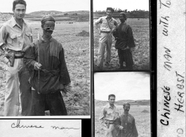 "A Chinese man with Tony and Herbst" In Yunnan during WWII