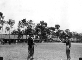 Claire Chennault at Yangkai, February, 1945, during decoration formation.