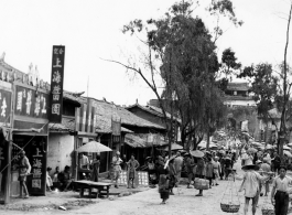 Street scene in SW China during WWII.