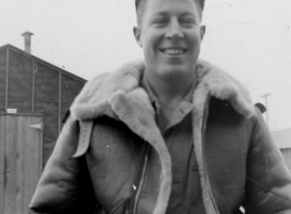 Flyer Bob Grace at training stateside during WWII.