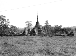 Buddhist temple in Burma.  During WWII.