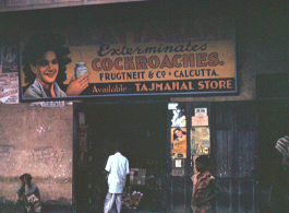 Entry to shop in Calcutta, India, during WWII.