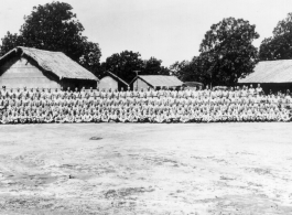 81 revet., Chaukulia, India 1943.  Milton Rose, Beaudetter, Glen McCutcheon, Dick Seavy, Jim Lane.