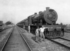 Railroad in India as seen by men of the 2005th Ordnance Maintenance Company during WWII.