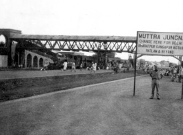 Muttra (Mathura) rail junction in India during WWII.