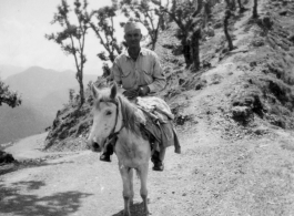 GIs on horse ride during R&R at Darjeeling, India. 2005th Ordnance Maintenance Company, 28th Air Depot Group, in India during WWII.