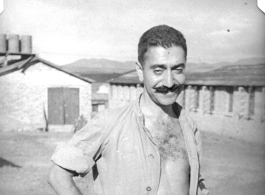 Radar mechanic Ash near Chenggong air base, Yunnan, China. During WWII.