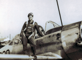 Ernest W. Garner, as a flying cadet in training stateside, who was lost on a flight in China during 1945.