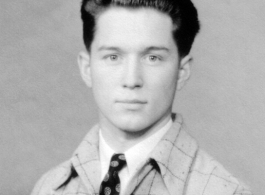 Andrew Sustarsic, who disappeared on December 18, 1944, on a L.A.B. mission, flying as navigator on a B-24.