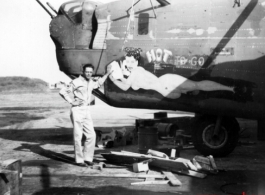 B-24 Liberator "Hot To Go" in the CBI during WWII.