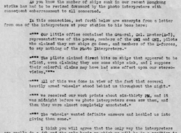 Single page letter to Casey Vincent (68th Composite Wing, APO 430) from Gen. Chennault on October 26, 1944 discussing air strikes on Hong Kong.