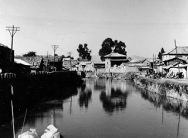 A canal near Kunming, during WWII.