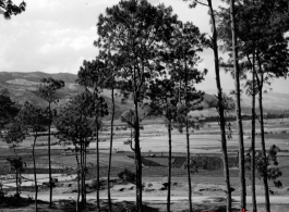 The scenery in Yunnan province, China, near Yangkai. During WWII.