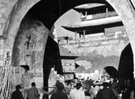 A city gate in Yunnan province, China.