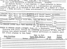 Individual Deceased Personnel File (IDPF) for Albert L. Haynes, MIA, China.